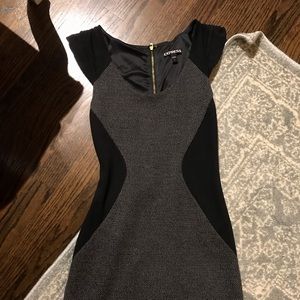 Express cap sleeve mini dress